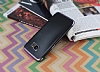 Eiroo Matte Fit Samsung Galaxy S7 Edge Dark Silver Kenarl Siyah Silikon Klf - Resim: 2