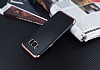 Eiroo Matte Fit Samsung Galaxy S8 Rose Gold Kenarl Siyah Silikon Klf - Resim: 2