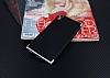 Eiroo Matte Fit Sony Xperia XA1 Ultra Silver Kenarl Siyah Silikon Klf - Resim: 1