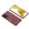 Eiroo Matte Slim Samsung Galaxy S22 Plus 5G Standl Bordo Rubber Klf - Resim: 3