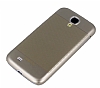 Eiroo Maxfit Samsung i9500 Galaxy S4 Ultra nce Gold Rubber Klf - Resim: 1