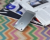 Eiroo Metallic Fit iPhone SE / 5 / 5S Silver Silikon Klf - Resim: 1
