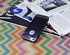 Eiroo Metallic Fit iPhone SE / 5 / 5S Lacivert Silikon Klf - Resim: 1