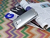 Eiroo Metallic Fit LG G3 Silver Silikon Klf - Resim: 2