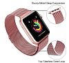 Eiroo Milanese Loop Apple Watch / Watch 2 / Watch 3 Siyah Metal Kordon (42 mm) - Resim: 4