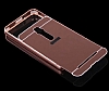Eiroo Mirror Asus ZenFone 2 Metal Kenarl Aynal Rose Gold Rubber Klf - Resim: 2