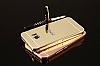 Eiroo Mirror HTC 10 Metal Kenarl Aynal Gold Rubber Klf - Resim: 5