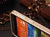 Eiroo Mirror HTC Desire 820 Metal Kenarl Aynal Gold Rubber Klf - Resim: 3