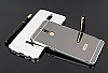 Eiroo Mirror Huawei Mate 10 Lite Metal Kenarl Aynal Rose Gold Rubber Klf - Resim: 1
