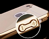 Eiroo Mirror iPhone 4 / 4S Metal Kenarl Aynal Silver Rubber Klf - Resim: 2