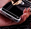 Eiroo Mirror iPhone 4 / 4S Silikon Kenarl Aynal Rose Gold Rubber Klf - Resim: 6