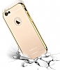 Eiroo Mirror iPhone 7 Metal Kenarl Aynal Silver Rubber Klf - Resim: 2