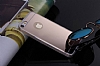 Eiroo Mirror iPhone SE / 5 / 5S Silikon Kenarl Aynal Rose Gold Rubber Klf - Resim: 4