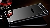 Eiroo Mirror Lenovo A7000 Metal Kenarl Aynal Siyah Rubber Klf - Resim: 2