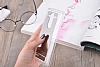 Eiroo Mirror LG G3 Silikon Kenarl Aynal Silver Rubber Klf - Resim: 4