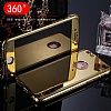 Eiroo Mirror Protect Fit iPhone SE / 5 / 5S Aynal 360 Derece Koruma Gold Klf - Resim: 2