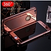Eiroo Mirror Protect Fit iPhone SE / 5 / 5S Aynal 360 Derece Koruma Rose Gold Klf - Resim: 5