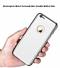 Eiroo Mirror Protect Fit iPhone SE / 5 / 5S Aynal 360 Derece Koruma Silver Klf - Resim: 5
