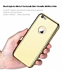 Eiroo Mirror Protect Fit iPhone SE / 5 / 5S Aynal 360 Derece Koruma Gold Klf - Resim: 5