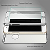 Eiroo Mirror Protect Fit iPhone SE / 5 / 5S Aynal 360 Derece Koruma Silver Klf - Resim: 3
