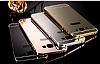 Eiroo Mirror Samsung Galaxy A8 Metal Kenarl Aynal Siyah Rubber Klf - Resim: 5