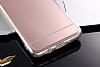 Eiroo Mirror Samsung Galaxy J5 Prime Silikon Kenarl Aynal Gold Rubber Klf - Resim: 4