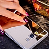 Eiroo Mirror Samsung Galaxy J5 Silikon Kenarl Aynal Silver Rubber Klf - Resim: 2