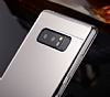 Eiroo Mirror Samsung Galaxy Note 8 Silikon Kenarl Aynal Gold Rubber Klf - Resim: 1