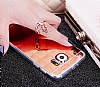 Eiroo Mirror Samsung Galaxy S6 Edge Plus Silikon Kenarl Aynal Silver Rubber Klf - Resim: 1