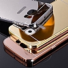 Eiroo Mirror Samsung Galaxy S7 Edge Metal Kenarl Aynal Siyah Rubber Klf - Resim: 3