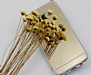 Eiroo Mirror Samsung Galaxy S8 Plus Silikon Kenarl Aynal Gold Rubber Klf - Resim: 3