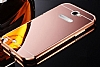 Eiroo Mirror Samsung N7100 Galaxy Note 2 Metal Kenarl Aynal Rose Gold Rubber Klf - Resim: 3