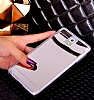 Eiroo Mirror Samsung N9000 Galaxy Note 3 Silikon Kenarl Aynal Silver Rubber Klf - Resim: 5