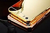 Eiroo Mirror Xiaomi Mi 5 Metal Kenarl Aynal Rose Gold Rubber Klf - Resim: 5