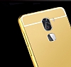 Eiroo Mirror Xiaomi Mi 5s Plus Metal Kenarl Aynal Rose Gold Rubber Klf - Resim: 5