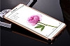 Eiroo Mirror Xiaomi Mi Max Metal Kenarl Aynal Rose Gold Rubber Klf - Resim: 2