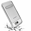 Eiroo Mixx Hybrid Samsung Galaxy J7 Prime / J7 Prime 2 Silver Kenarl Standl Silikon Klf - Resim: 2