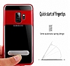 Eiroo Mixx Hybrid Samsung Galaxy S9 Plus Siyah Kenarl Standl Silikon Klf - Resim: 2
