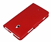 Eiroo Nokia Lumia 1320 Standl Czdanl Krmz Deri Klf - Resim: 4