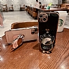 Eiroo rdek iPhone 7 / 8 Standl Siyah Silikon Klf - Resim: 1
