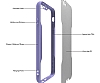 Eiroo Painted iPhone 6 / 6S Mor Silikon Klf - Resim: 1