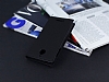 HTC Desire 510 Gizli Mknatsl Yan Kapakl Siyah Deri Klf - Resim: 2