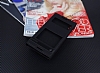 HTC Desire 828 Gizli Mknatsl Pencereli Siyah Deri Klf - Resim: 1