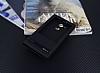 Huawei Mate 8 Gizli Mknatsl Pencereli Siyah Deri Klf - Resim: 1