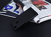 Huawei P9 Lite Gizli Mknatsl Pencereli Siyah Deri Klf - Resim: 2