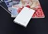 Lenovo K6 Note Gizli Mknatsl Yan Kapakl Beyaz Deri Klf - Resim: 1