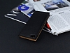 Lenovo S60 Gizli Mknatsl Pencereli Siyah Deri Klf - Resim: 2