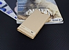 LG G5 Gizli Mknatsl Gold Deri Klf - Resim: 1