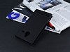 Microsoft Lumia 640 XL Gizli Mknatsl Yan Kapakl Siyah Deri Klf - Resim: 1