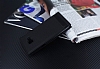 Samsung Galaxy C5 Gizli Mknatsl Pencereli Siyah Deri Klf - Resim: 1